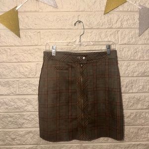 Plaid mini skirt